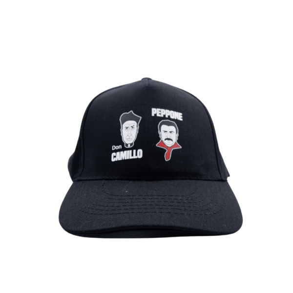 Cappello Nero Logo "Don Camillo e Peppone"