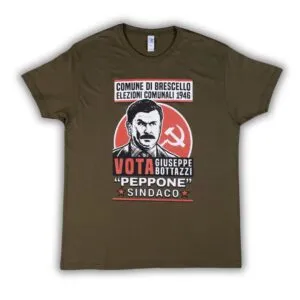 T-Shirt Verde “Vota Peppone”