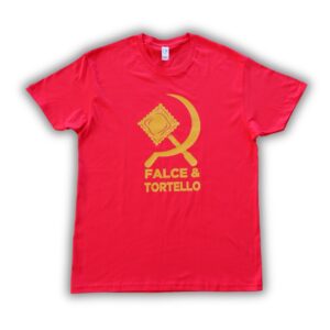 T-Shirt Rossa "Falce e Tortello" 2026